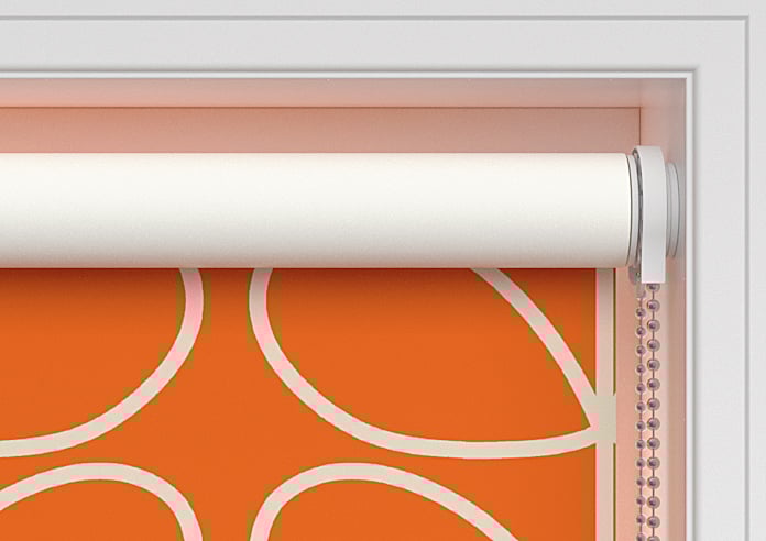 Orla Kiely Jumbo Linear Stem, Persimmon - Twist&Fit Roller Blind - Image 10